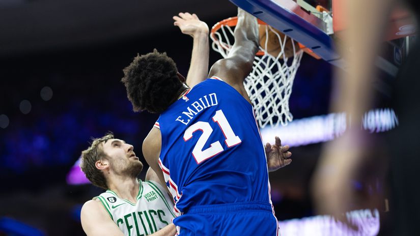 Embiid was ruthless against the Eastern 2nd seed (©Gallo Images)