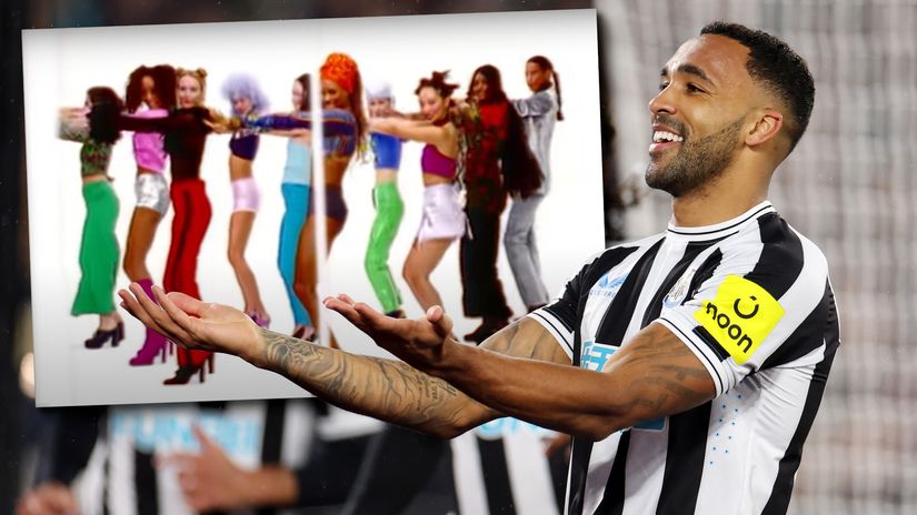 Callum Wilson does the Macarena after scoring the first goal at West Ham (©Getty Images)