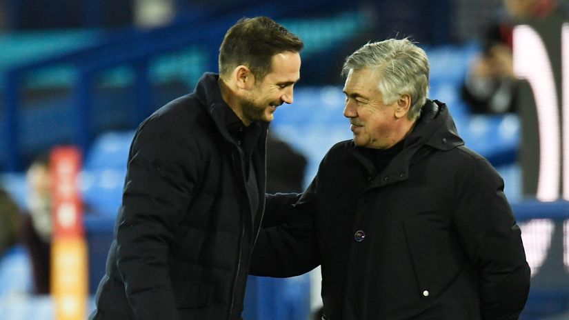 Lampard & Ancelotti (©Gallo Images)
