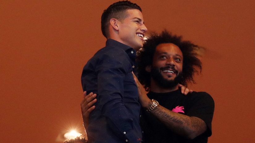 James Rodriguez & Marcelo (©Gallo Images)