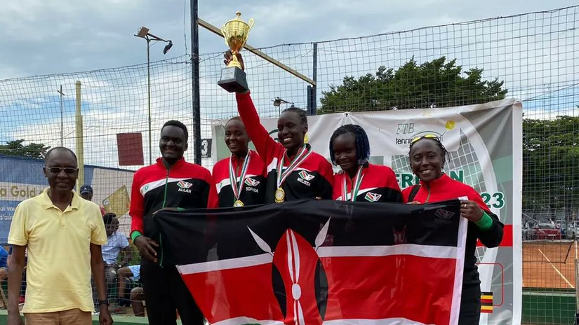 Team Kenya in East Africa Championships © Tennis Kenya
