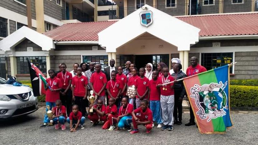 St. Christophers School Nanyuki swimmers