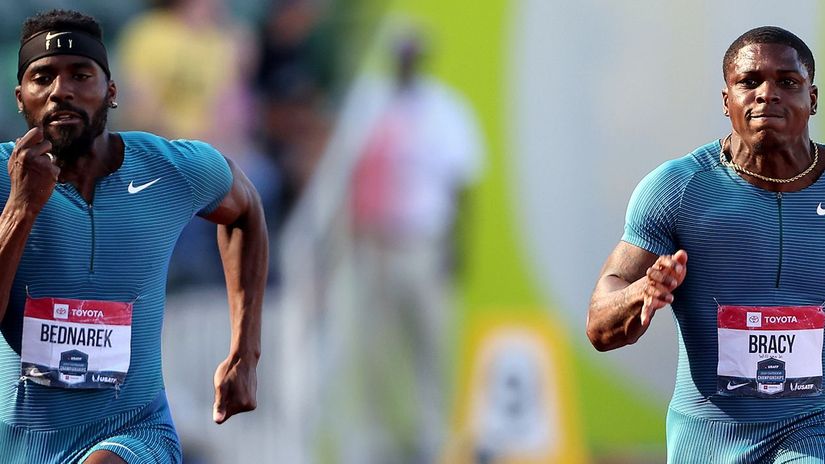 US sprinters Kenny Bednarek and Marvin Bracy (© Getty Images)