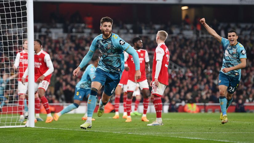 Duje Caleta-Car killed off Arsenal's hopes (©Getty Images)