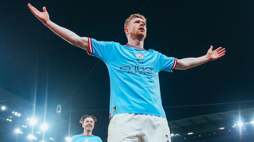 Brace hero Kevin De Bruyne © Manchester City 