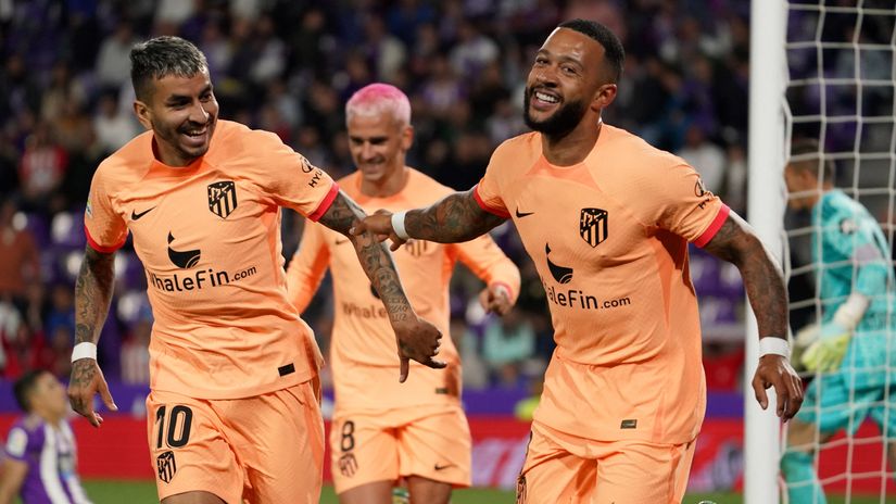 Correa, Griezmann & Depay (©AFP)