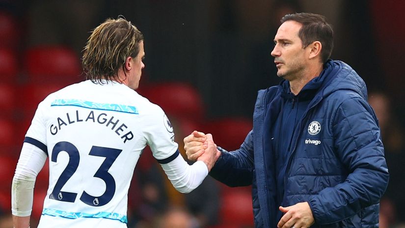 Conor Gallagher and Frank Lampard (©Getty Images)