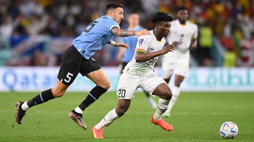 Kudus in action for Ghana at the World Cup (©Stu Forster/Getty Images)