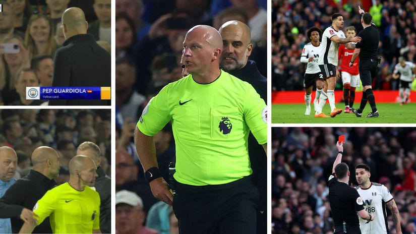 Pep's and Mitro's collisions with referees are obvioisly not treated the same way (©Gallo images/Getty images sport/Sky Sports)