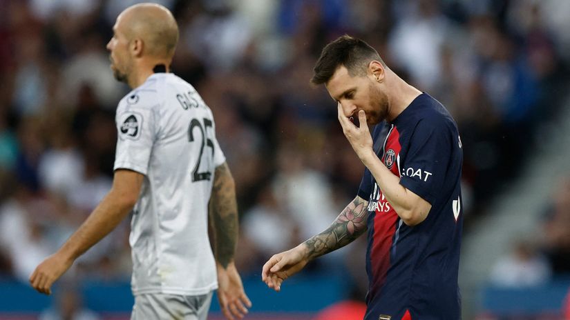 Messi's last game for the Parisians ends in defeat (©REUTERS/Benoit Tessier)