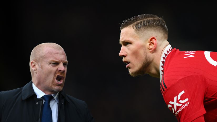 Sean Dyche and Wout Weghorst (©Getty images sport)