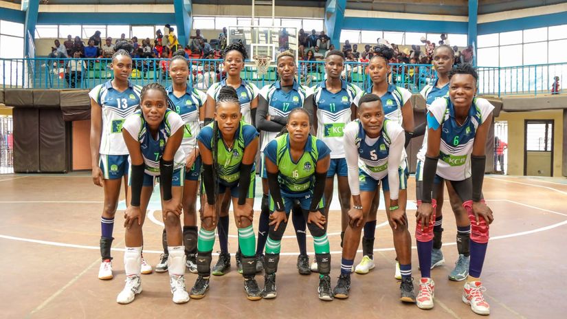 Juliana Namutira (5) poses for a photo with teammates © Courtesy 