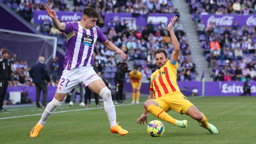 Ivan Fresneda (left) is likely to leave Real Valladolid (©Getty Images)