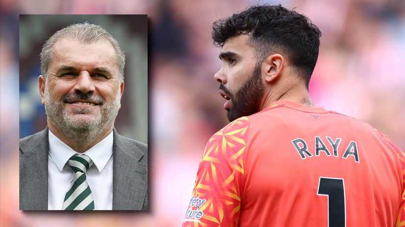 Ange Postecoglou wants David Raya to join him at Tottenham (©Getty Images)