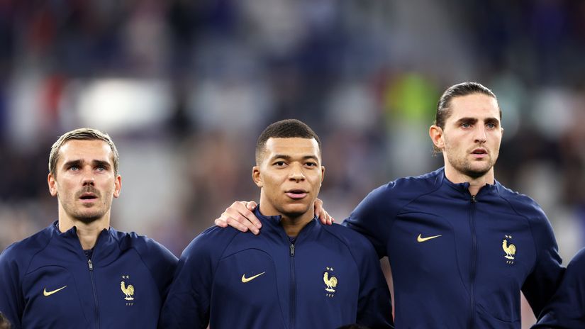 Griezmann, Mbappe and Rabiot lined up for France (©Francois Nel/Getty Images)