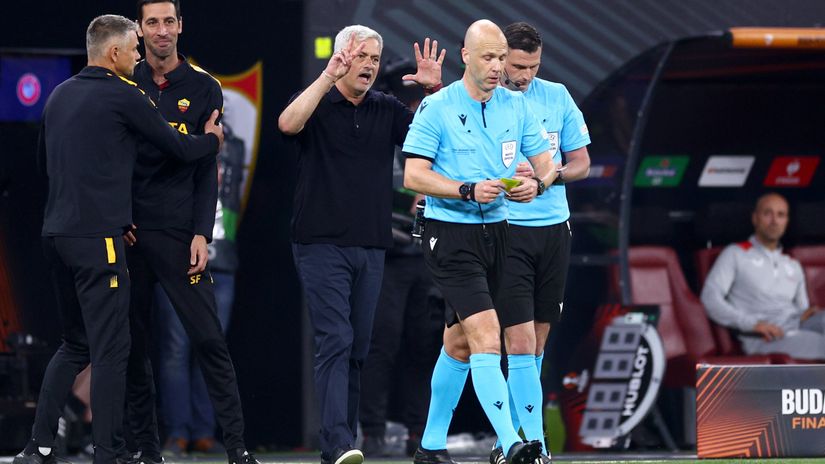 Mourinho gets a four-match ban for ranting at Taylor after the UEL final