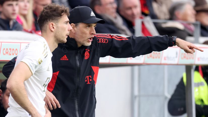 Leon Goretzka and Thomas Tuchel (©Getty Images)