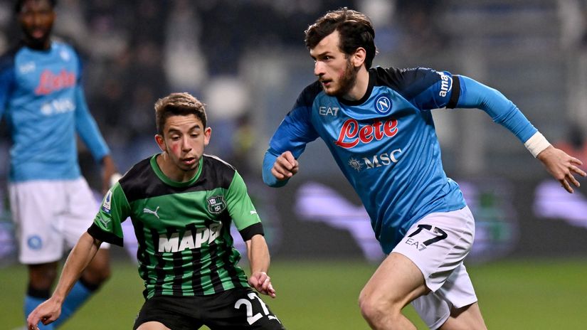 Future teammates? Maime Lopez and Khvicha Kvaratskhelia (©Getty Images)