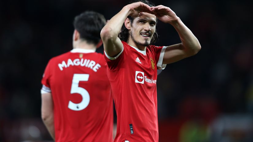 Cavani while at Man Utd (©Naomi Baker/Getty Images)