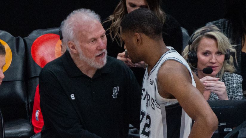 Gregg Popovich is a living legend for the Spurs (©Getty Images)