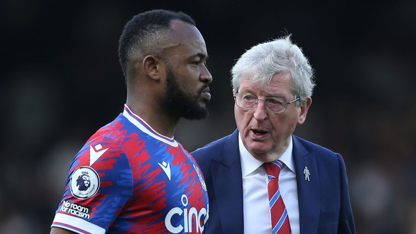 Jordan Ayew and Roy Hodgson (©Getty Images)