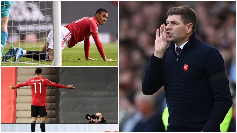 Mason Greenwood (L) and Steven Gerrard could work together in near future (©Getty images sport)