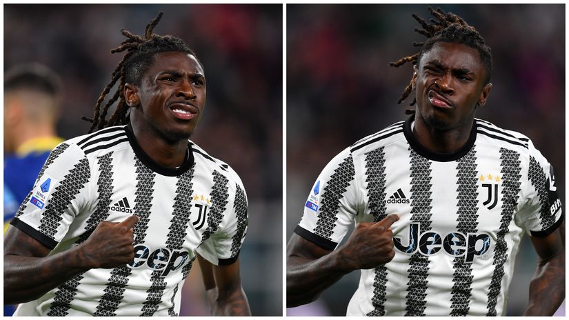 Moise Kean in action for Juve (©Valerio Pennicino/Getty Images)