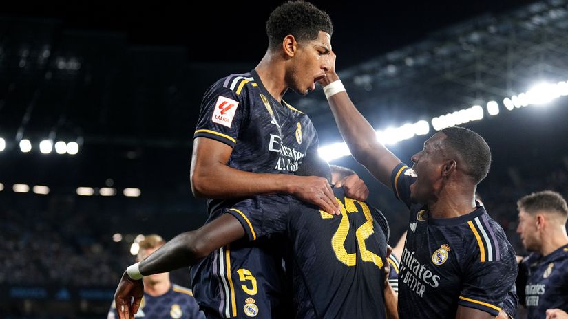 Jude celebrates after scoring the winner against Celta (©Getty images sport)