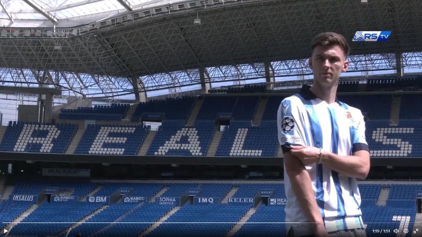 Kieran Tierney (©PrintScreen @RealSociedad)