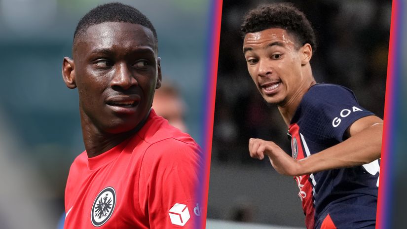 Randal Kolo Muani and Hugo Ekitike (©Getty Images)