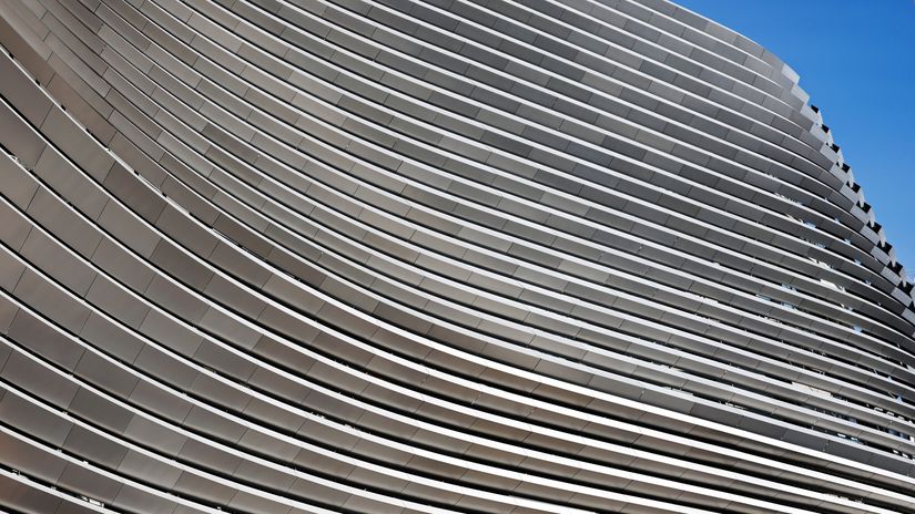 Bernabeu's outer cladding looks like something from a science fiction film (©AFP)
