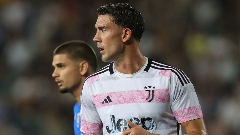 Vlahovic against Empoli (©Getty Images)