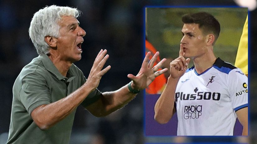 Gian Piero Gasperini and Joakim Maehle (©Getty Images)