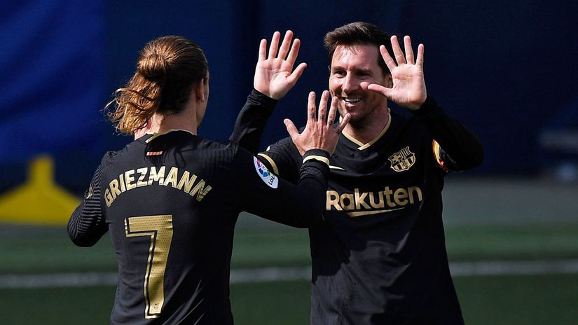 Griezmann & Messi (©Gallo Images)