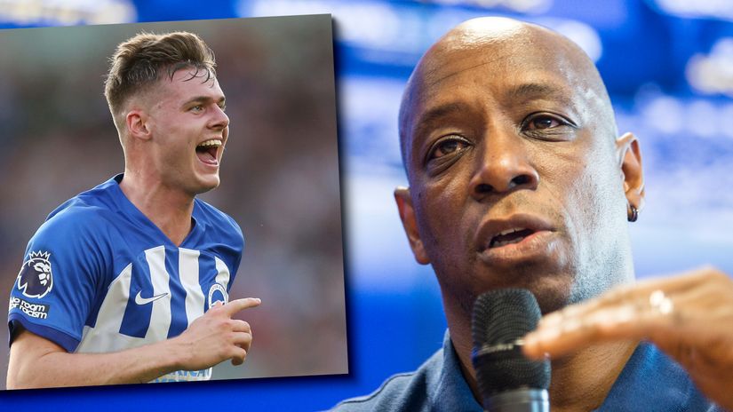 Evan Ferguson and Ian Wright (©Getty Images)