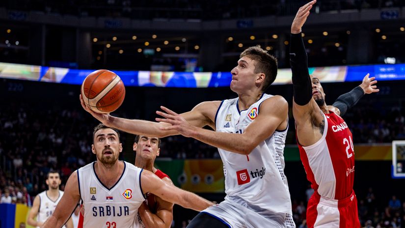Bogdan Bogdanovic led the Serbs to victory (©Getty Images)