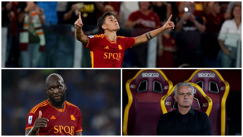 Dybala, Lukaku & Mourinho (©Getty Images)