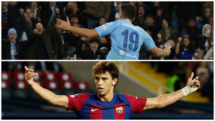 Julian Alvarez (top) & Joao Felix (bottom) (©Gallo Images)