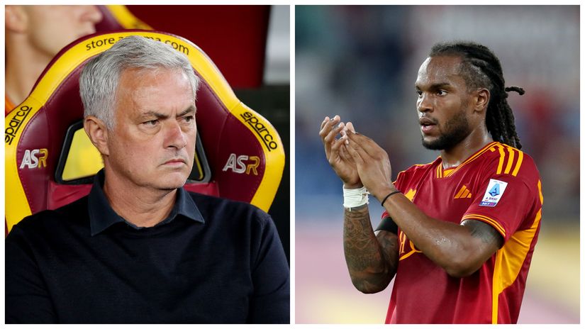 Mourinho looking at Renato Sanches (©Getty images sport)