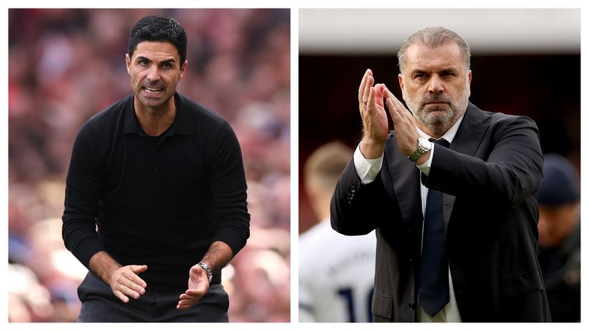 Arteta & Postecoglou (©Getty images)