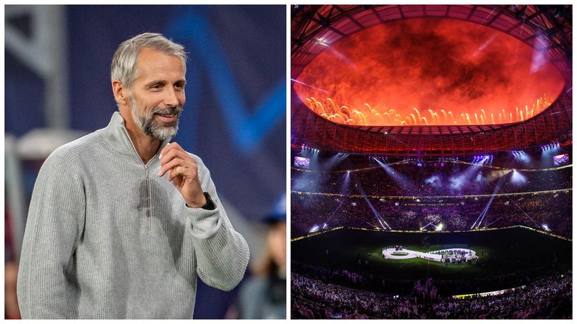 Marco Rose of RB Leipzig and the scenery during the latest FIFA World Cup final (©Getty images sport)