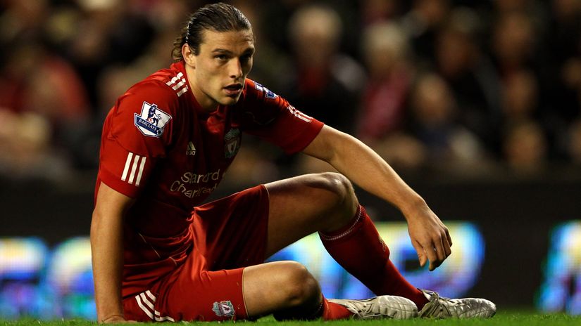 Andy Carroll in Liverpool shirt back in 2012 (©Clive Brunskill/Getty Images)