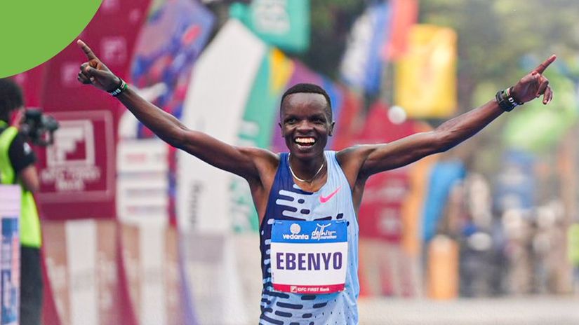 Indefatigable Ebenyo wins New Delhi half marathon