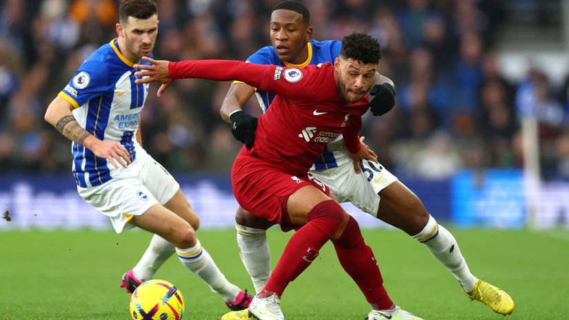 Ox in action against Brighton back in January 2023 (©Bryn Lennon/Getty Images)