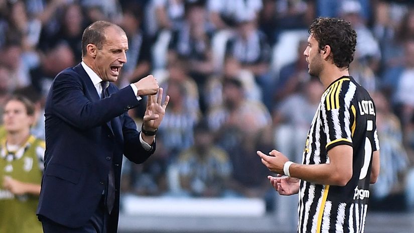 MAssimiliano Allegri and Manuel Locatelli (©AFP)