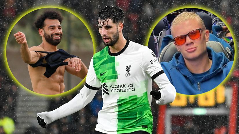 Dominik Szoboszlai discusses Salah and Haaland (©AFP)