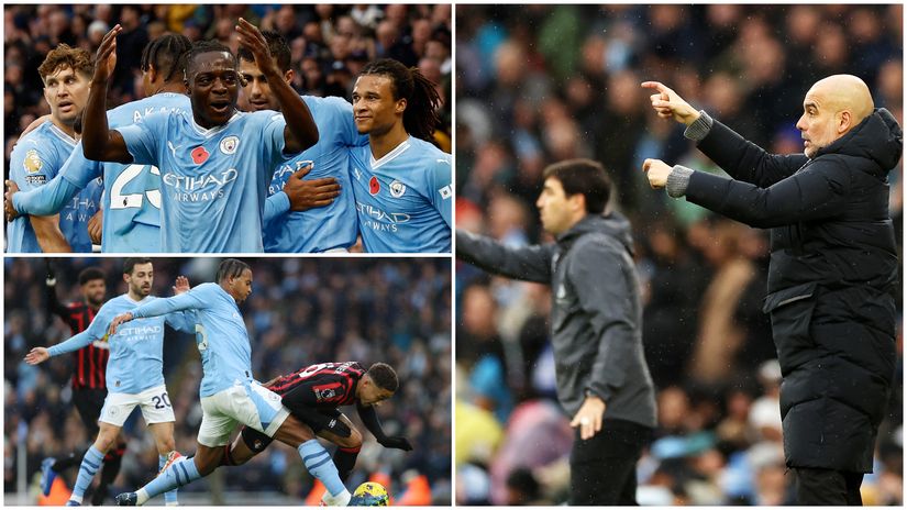 The scenes from today's match at the Etihad (©Getty images sport)