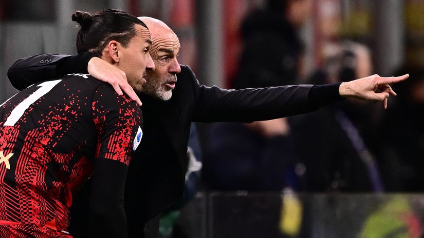 Zlatan Ibrahimovic and Stefano Pioli might be reunited again (©AFP)