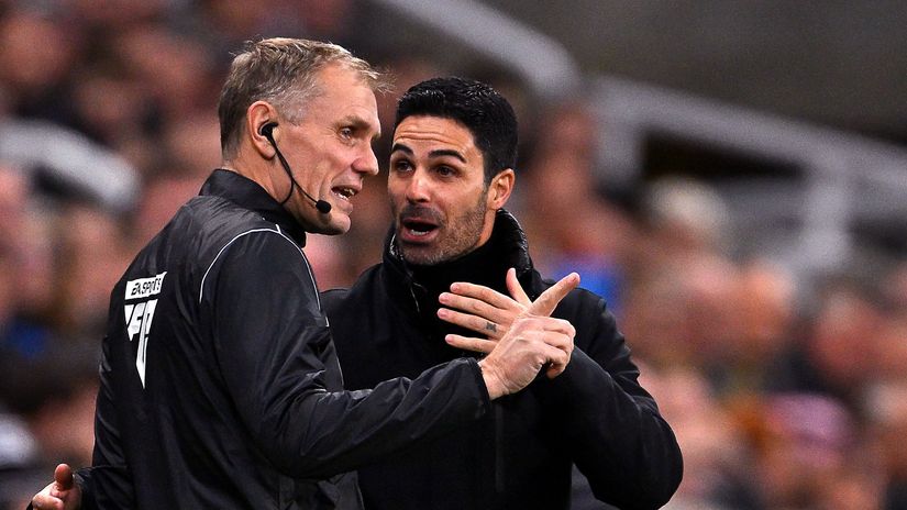 Arteta continues in the same light: You can't tell me referees are in control of games