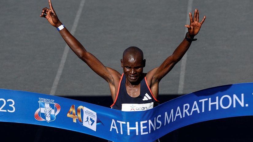 Edwin Kiptoo wins Athens Marathon in course record time
